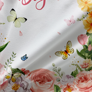 لافتة باب من قماش حرير الحليب المرن والناعم، مقاس 6.5×2.95 قدم، 100% بوليستر، زينة معلقة خاصة ليوم الأم للشرفة، ديكور للعطلات والحفلات - Product Image 3