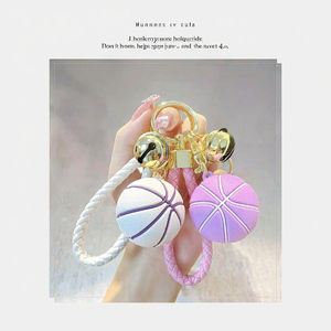 Llavero de luz de baloncesto 3D de alta calidad, accesorio creativo de silicona a la moda, complemento de bolsa de Venta caliente - Product Image 2