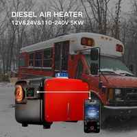 Chauffage de stationnement tout-en-un portable et économique en carburant 2KW 5KW DC 12V 24V pour camion