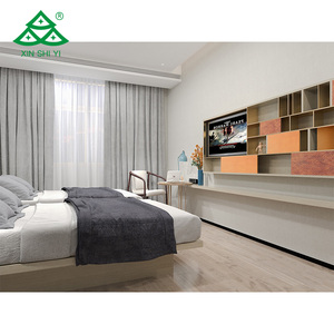 Shiyi Ensemble de meubles de chambre à coucher double 5 étoiles modernes et luxueux Régence en bois massif personnalisés pour IHG Hotel & Apartment Nouveau design - Product Image 2