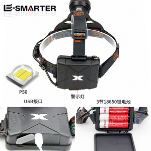 Linterna Frontal Recargable Le Smarter P50, 2000mAh, LED de Alta Luminosidad, Giratoria, 300-499M, Iluminación para Exteriores - Product Image 5