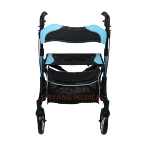 รถเข็นช่วยเดินน้ำหนักเบาพิเศษสำหรับผู้สูงอายุ  วัสดุอะลูมิเนียม พับได้ พร้อมที่นั่ง สำหรับผู้ใหญ่ ผู้พิการ และผู้สูงอายุ - Product Image 5