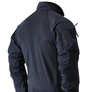 Maglia Tecnica da Escursionismo Euro-Fit Personalizzata per <span class=keywords><strong>Uomo</strong></span>, Camicia Gorpcore a Marchio Privato ad Asciugatura Rapida con Imbottiture sui Gomiti, Fornitura Globale OEM One-Stop - Product Image 5