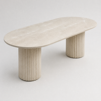 Ensemble de salle à manger moderne en rotin pour l'extérieur - Chaises et table résistantes à l'eau et aux UV pour villa, jardin, hôtel (personnalisable)