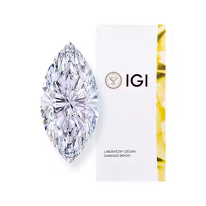Diamante Aura Marquesa Forma VVS2 Claridad F Color Lab Piedra creada para joyería de compromiso de lujo - Product Image 5