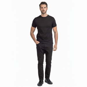 T-shirt homme surdimensionné à épaules tombantes, 100% coton léger, haute qualité, poids lourd 200 GSM, fabrication sur mesure. - Product Image 1