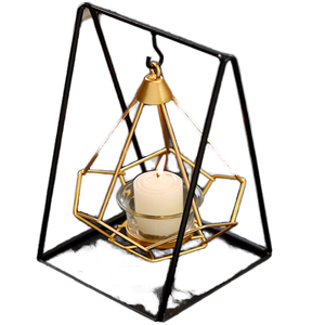 Nordic Style Hydroponic Table Metal Iron Art Gold Handmade Eco-friendly Tea Light Holder Romantic Home Home Decoration - Product Image 1