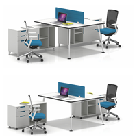 Bureau de travail modulaire moderne, structure en acier, connecteur en aluminium moulé sous pression, table de réunion exécutive