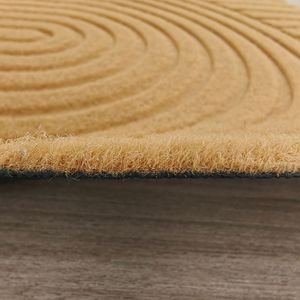 Coir Door Mat Machine Made Rectangle Striped Non-Slip Rubber Backing Modern <b>Thin</b> 0.2-0.4 in Spot Clean - Product Image 3