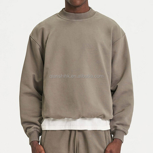 สเวตเชิ้ตแบบเรียบของผู้ชายผ้าคอตตอนพิมพ์ลายไม่ระบุเพศผ้าเฟรนช์เทอร์รี่ออกแบบโลโก้ได้ตามต้องการ - Product Image 1