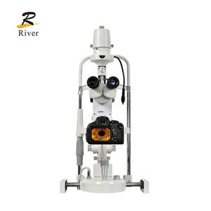 ML-350 옵토메트리아 람파라 드 헨디두라 빔 스플리터 슬릿 램프 5 배율 광학 병원 안과 장비 - Product Image 3