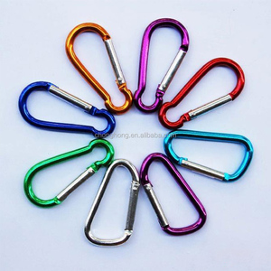 Camping Aluminium D-Ring Ressort Verrouillage Crochets Mousqueton Boucle Petit Caribeaner Crochet Mini Mousqueton Porte-clés Mousqueton Clip - Product Image 4