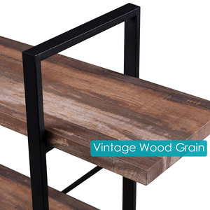 Estantería <span class=keywords><strong>de</strong></span> libros <span class=keywords><strong>de</strong></span> diseño europeo, <span class=keywords><strong>de</strong></span> madera, Industrial, <span class=keywords><strong>escalera</strong></span> <span class=keywords><strong>de</strong></span> 5 niveles, hecha con marco <span class=keywords><strong>de</strong></span> acero - Product Image 3