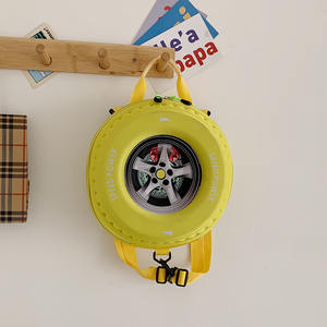 2025男女通用卡通轮胎书包防水小可爱轮胎造型幼儿园背包尼龙拉链男童儿童背包 - Product Image 5