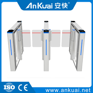 Torniquetes ópticos de reconocimiento facial antiaplastamiento de alta velocidad, puerta de velocidad para Control de acceso - Product Image 3