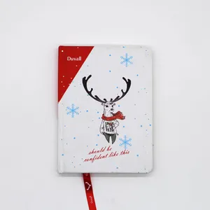 2024 kedatangan baru Carnet a couverture kaku Hardcover Notebook Natal dicetak Notebook untuk hadiah