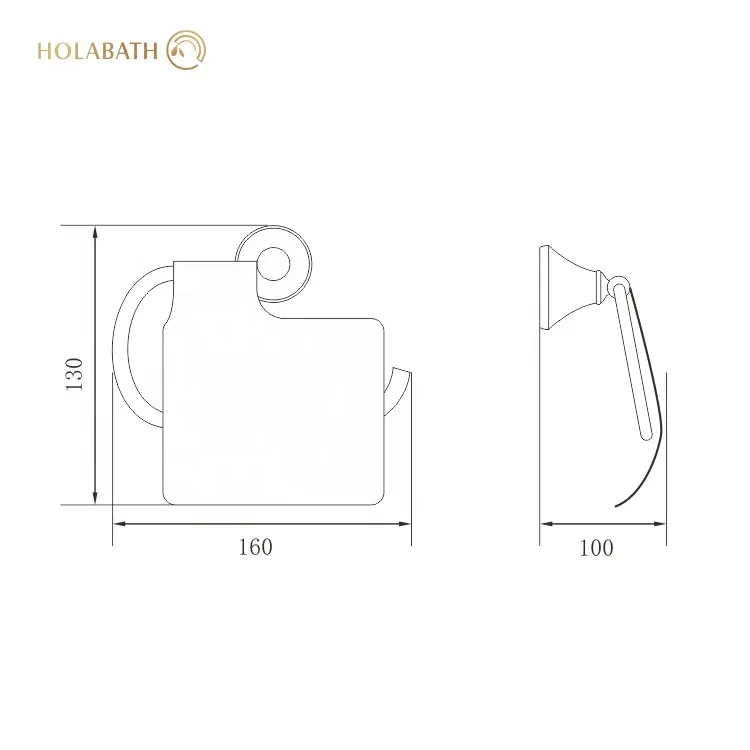 Portarrollos de papel higiénico para baño, soporte de papel higiénico montado en la pared a prueba de herrumbre de acero inoxidable SUS304