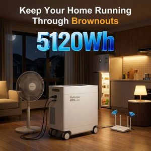Système de stockage d'énergie domestique 5120Wh 5500W, générateur <span class=keywords><strong>solaire</strong></span> portable, station d'alimentation avec charge <span class=keywords><strong>solaire</strong></span> MPPT, alimentation de secours UPS <span class=keywords><strong>pour</strong></span> la maison et les entreprises - Product Image 3