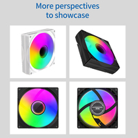 Ventilador RGB de 90 mm para PC, Personalizable con su Logotipo, Precio de Fábrica LOVINGCOOL, Enfriador de CPU PWM de 9 cm