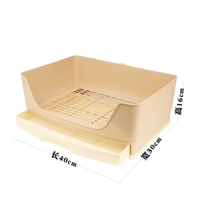 Grande Cage à litière pour animaux de compagnie, toilettes avec tiroir pour lapin, Hamster, cochon d'inde, <span class=keywords><strong>furet</strong></span>, etc. Toile d'angle. - Product Image 2