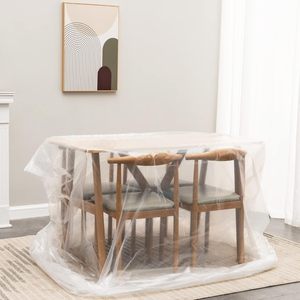 Plastic Drop Cloth 9ft X 12ft 2 Mil <b>Waterproof</b> <b>Paint</b> Protection For Painting Projects - Product Image 5