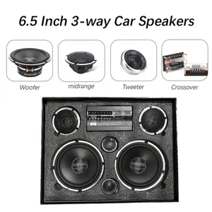 High Quality 3 Way Component Big Midrange Car Speakers Car Audio Pro Car Audio 6.5 Speakers System Sound