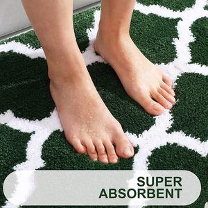 Alfombra de lujo para baño, alfombrilla de microfibra suave y absorbente, antideslizante, peluda - Product Image 5