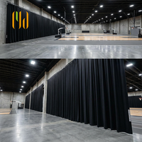 Rideaux acoustiques en velours ignifuge, draperies de scène robustes, réduction du bruit, tentures de théâtre pour salle de spectacle NFPA 701