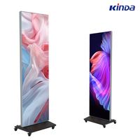 Écran d'affichage publicitaire LED portable et pliable P1.86 P2 P2.5 pour magasin de détail, écran d'affichage pliable