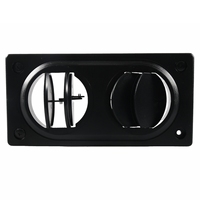 Outlet ganda terintegrasi, pemanas omnidirectional Universal Outlet udara untuk mesin konstruksi modifikasi kendaraan 196*97mm