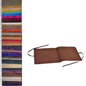 Pochette à bijoux en daim marron foncé avec logo embossé personnalisé, fermeture à cordon - Product Image 3