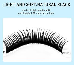 Extensiones de Pestañas Húmedas B/CC, Pestañas con Púas en Forma de L, Estilo <span class=keywords><strong>Manga</strong></span>, Pre-fabricadas, Forma en A, Suministros de Pestañas Naturales para Cosplay - Product Image 5
