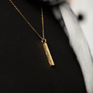 Columna columna islámica árabe musulmán Ayatul Kursi Quran inscripción Acero inoxidable Alá colgante joyería de moda collares silla - Product Image 2