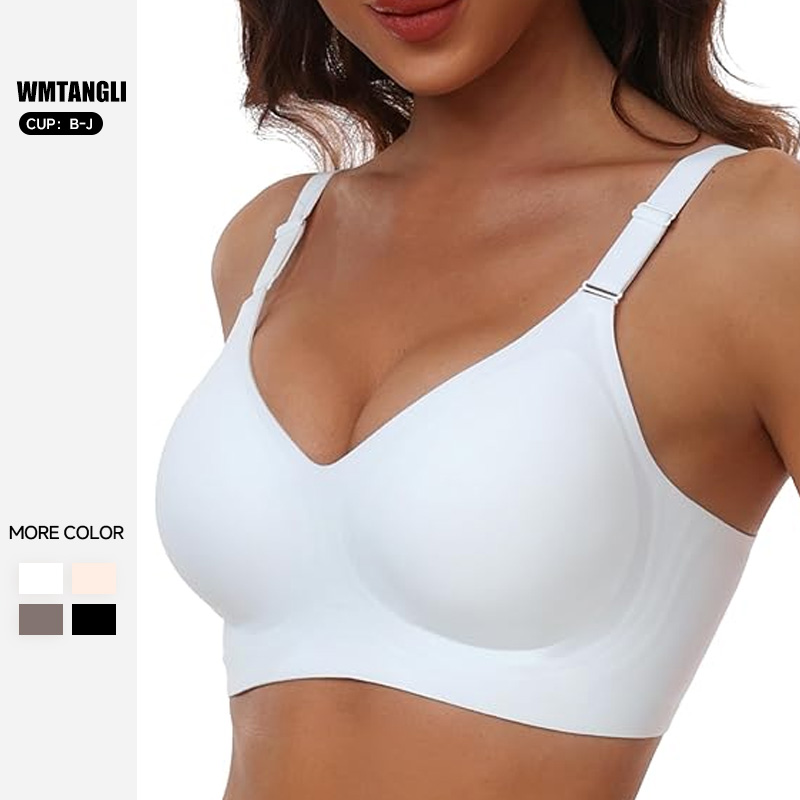 Women's Comfortable Seamless Full Coverage Bra Underwire Bra Soft Support Regular Plus Size Available XXL XXXL Made Soft Cotton
