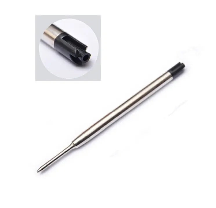 Hot selling german ink swiss tip ball point pen refill metal pen refill