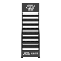 Présentoir à Ongles Réglable : Étagère Métallique à 8 Niveaux pour Salon de Manucure et Magasin de Détail, Logo Personnalisé, MOQ 20 Sets