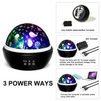 PYJ 2022 Dropshipping Cadeau créatif Décoration LED Veilleuse pour enfants Rotation Lune Ciel étoilé Projecteur Ciel étoilé