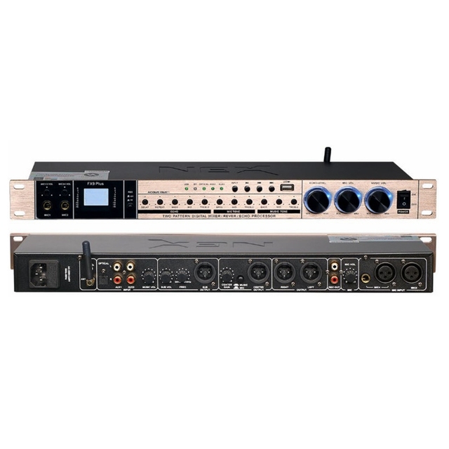 BMG FX9 Pre-Effect Digital Preamp Effect Sound Mixer Professional Audio Processor for Karaoke KTV