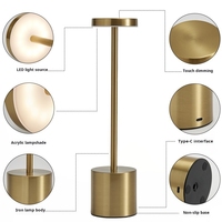 Style européen CE LED type-c barre de charge lampe de bureau veilleuse ambiante haut de gamme pour table de chevet restaurant