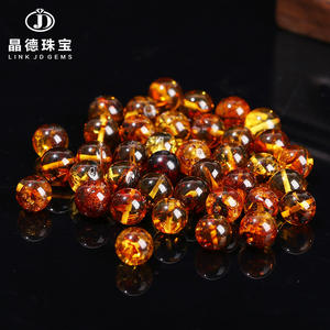 Jingde Jewelry Offre Ambra Naturale, <span class=keywords><strong>Copal</strong></span>, Perle a Fiore, Bracciali con Perle Sciolte, Collane, Accessori Fai-da-Te, Rotondi - Product Image 2