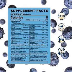 OEM ODM Bonbons multivitamines Zinc Glucosamine Chondroïtine MSM Soutient le système immunitaire en bonne santé pour les femmes hommes Bonbons de vitamine B - Product Image 2