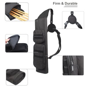 Muestra gratuita: Bolsa portaflechas trasera de cuero vacuno tradicional para tiro con arco, con correas ajustables, compatible con ballesta, precio razonable. - Product Image 2