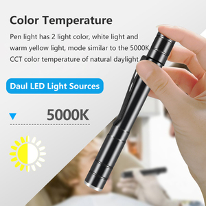 Lampe torche médicale pour examens ORL, lumière blanche <span class=keywords><strong>et</strong></span> jaune, stylo LED, lumière pour la <span class=keywords><strong>bouche</strong></span>, la gorge, les oreilles, le nez, les <span class=keywords><strong>yeux</strong></span>, infirmière, médecin, stylo lumineux - Product Image 3