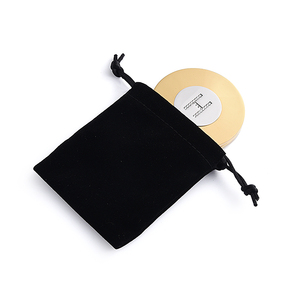 Portable Custom Logo Metal Round Dual Side Cosmetic Gold Fold <b>Compact</b> Pocket <b>Mirror</b> - Product Image 2