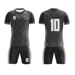 Camiseta de fútbol con logotipo personalizado barata de alta calidad 100% poliéster tela de alta calidad uniforme de fútbol para hombres - Product Image 1