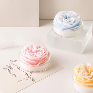 เทียนหอมกลิ่นกุหลาบ ทำจากขี้ผึ้งถั่วเหลือง ผลิตเองจากโรงงาน ขายส่ง เหมาะสำหรับเป็นของขวัญวันวาเลนไทน์ วันเกิด หรือของขวัญวันสำคัญอื่นๆ - Product Image 3