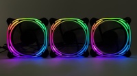 Nouveauté JNP TECH Kit de refroidissement par eau avec ventilateur à roulement fluide de 120 mm, LED colorées et dissipateur thermique en cuivre pour boîtier PC de jeu