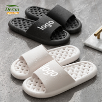 Deran OEM Pantoufles bon marché pour hommes, salle de bain, maison, nouvelles pantoufles en EVA, séchage rapide, antidérapantes, pantoufles de maison avec design en maille ouverte pour la douche
