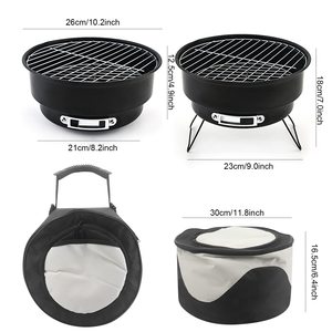 Maletín plegable de alta calidad, soporte para barbacoa, Mini parrilla para barbacoa sin humo de carbón - Product Image 6