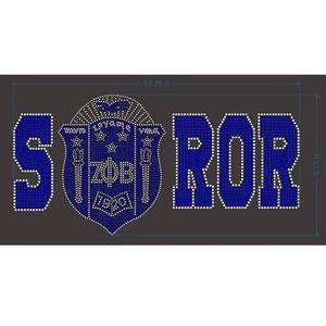 Modelli personalizzati Zeta Phi Beta Sorority Hotfix trasferimenti di strass per <span class=keywords><strong>vestiti</strong></span> di maglietta - Product Image 3